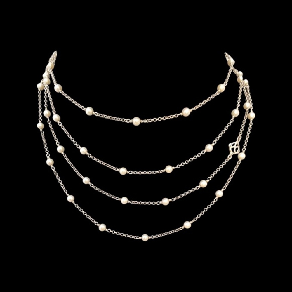 EUC David Yurman Pearl Station Necklace, 60” - Picture 5 of 13